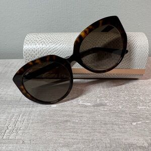 Jimmy Choo Brown Tortoiseshell Sunglasses